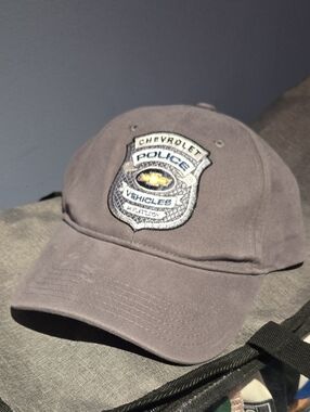Chevrolet Police Patch Baseball Cap - Gray